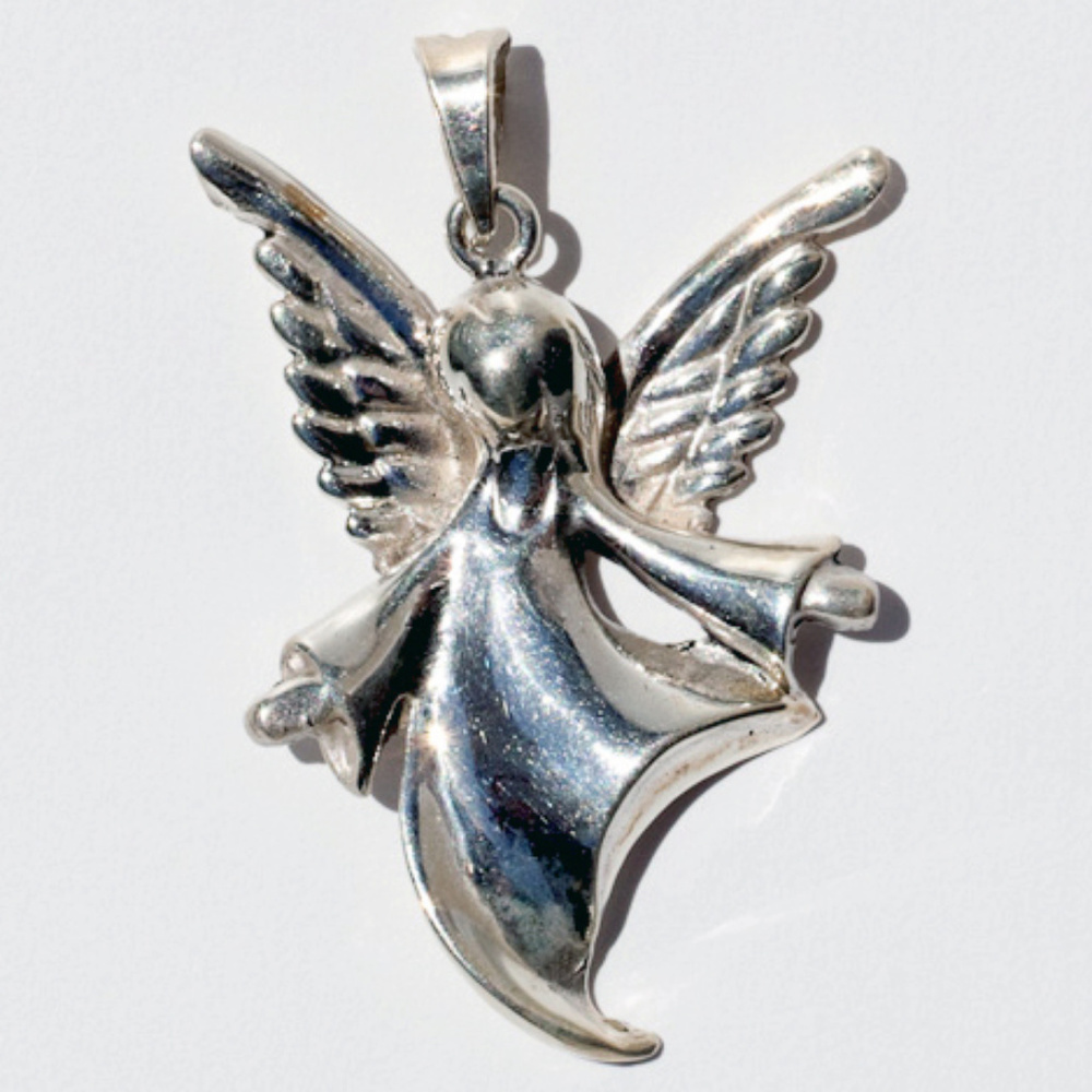 Sterling Silver Angel Pendant (chain not included)